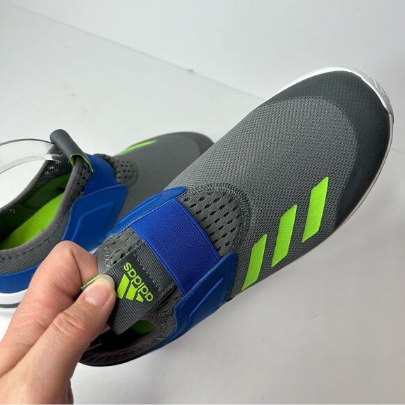 New Adidas Kids Blue and Gray Sneaker shoes 6 boys activeride J - Picture 7 of 9